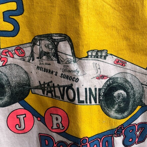 1987 Randy Ritskes Car Racing Tee , Vintage Car Racing Graphic T-Shirt Size L - Picture 3 of 10
